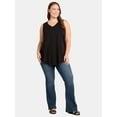 thumbnail image 4 of Terra & Sky Women’s Plus Size Twist Back Cotton Tank Top, 2-Pack, Sizes 0X-5X, 4 of 7