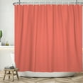 thumbnail image 2 of Lfeey Orange Shower Curtain Waterproof Fabric, Bathroom Decorative Curtains with 14 Hooks, 72"x84", 2 of 5
