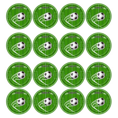 

Footballs Party Supplies Green Football Ball Theme Paper Cup Plate Tableware