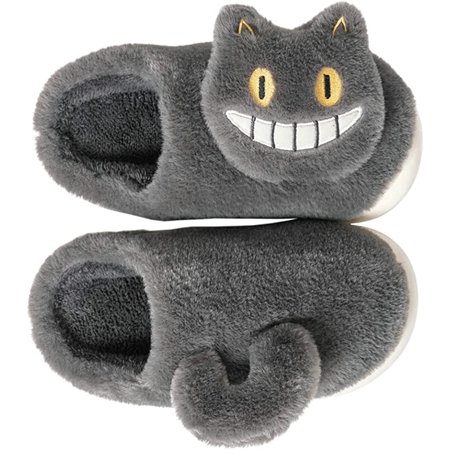 

PIKADINGNIS Cute Cartoon Slippers Couple Animal Cozy Fluffy Fur Memory Slides Anti-Slip Indoor Outdoor Shoes