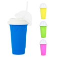 thumbnail image 3 of Smoothies Cup Eco-friendly Double Layer Silicone Slushy Ice Cream Maker For Home-colour:pink, 3 of 3
