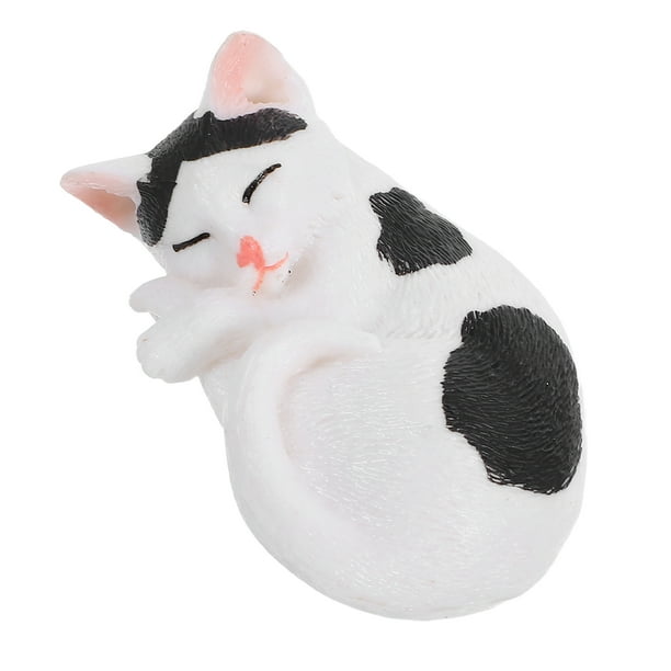 ColoMX Cat Statue Craft Decoración Simulación Gatito Adorno Decoración de escritorio