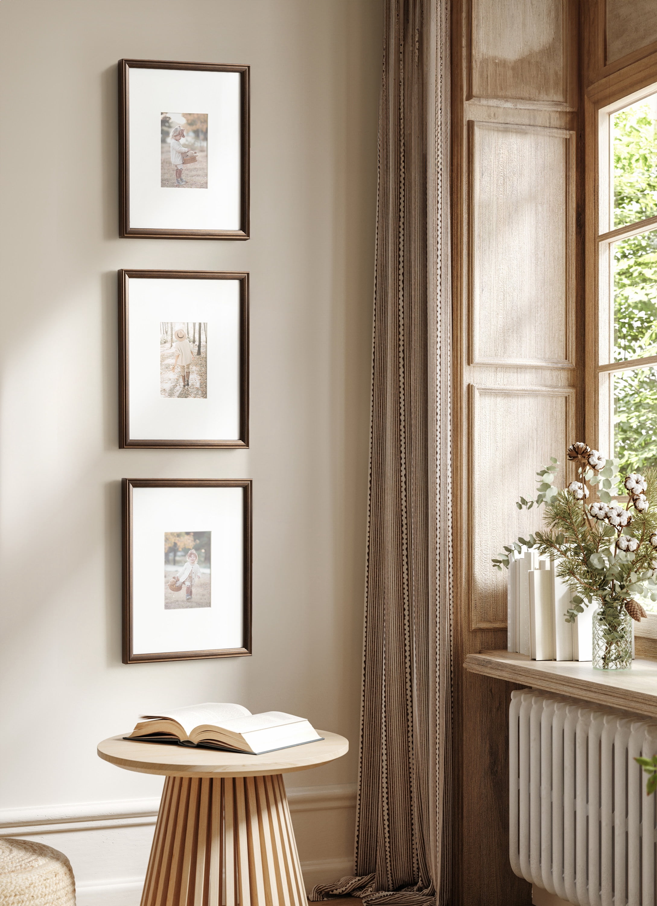 Adlynn Rectangle Picture Frame Set of 3, 11 X 14 Matted to 5