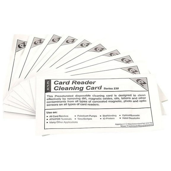Clean Card International Series 230 Cleaning Cards 10/Pack (CC23) 646825