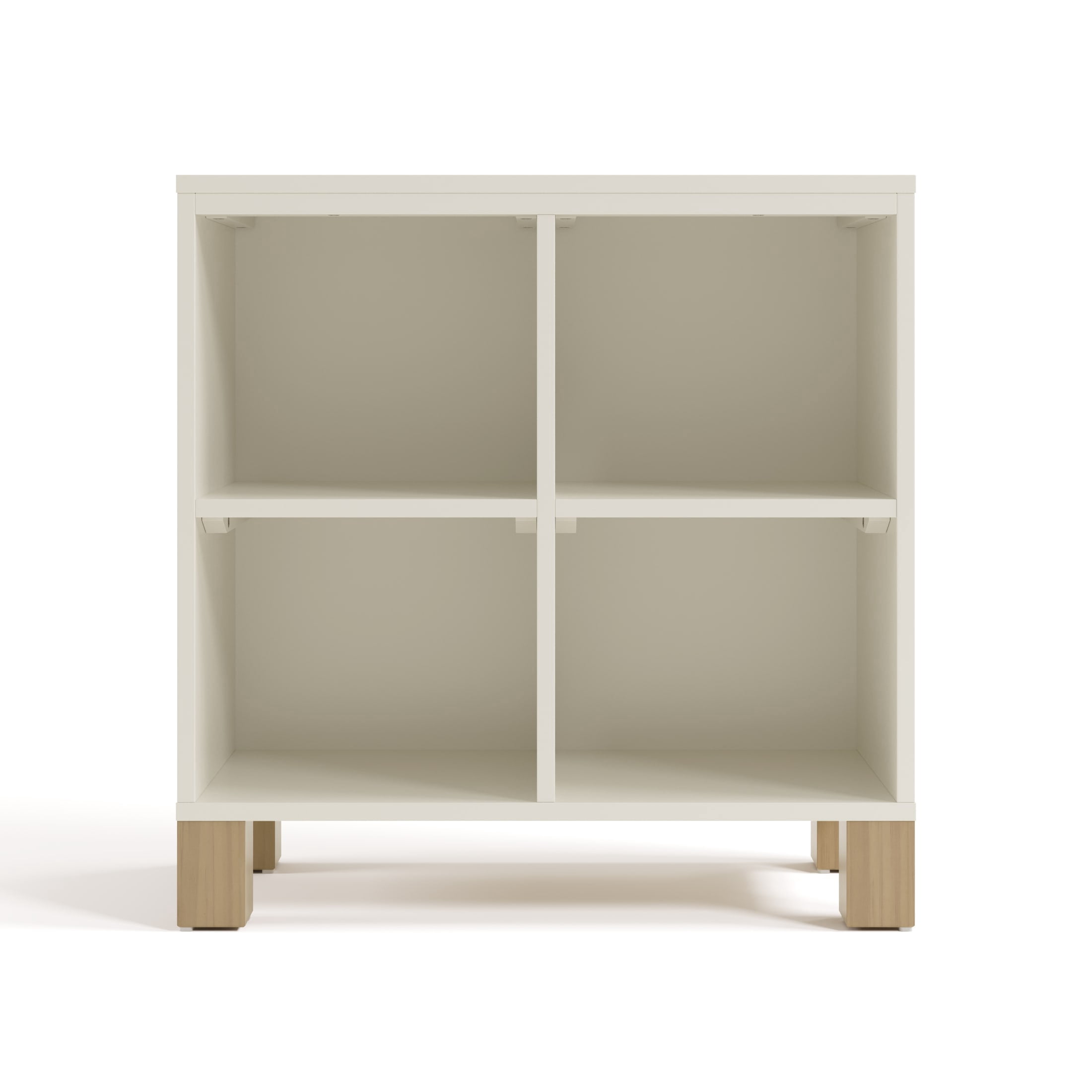 Storkcraft California Cube Organizer Bookcase, Frosted Oat and Driftwood