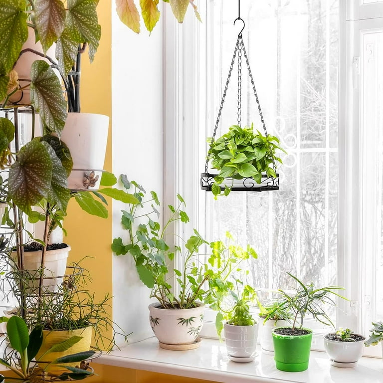 Plant Hanger Hanging Plant Shelf for Window Planter Flower Pots Holder with Ceiling Hook for Indoor Outdoor