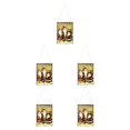 thumbnail image 2 of Inteprter Cartel colgante de puerta de Navidad, colgador de pared decorativo de para vacaciones, ventana, muñeco de nieve, colgante artesanal Type2 NO2, 2 of 6