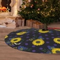 thumbnail image 6 of Sikiie Sunflowers 30-48 inches {designName} Print Christmas Tree Skirt Snowman Xmas Tree Skirt with Edge Christmas Decorations for Holiday Party36", 6 of 7