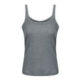 thumbnail image 2 of Vitmona Women's Solid Color Sleeveless Camisole Summer Tank Tops, 2 of 4