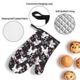 thumbnail image 3 of Haiem Cute Poodle Dog Print Extra Long Oven Mitts and Pot Holders 4pc Sets: Heat Resistant Silicone Oven Mittens with Mini Oven Gloves and Hot Pads Potholders, 3 of 6