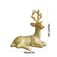 thumbnail image 3 of ¡Precios de Liquidación!, Ciervo navideño Ciervo para decoración de patio al aire libre Ciervo decorativo navideño artificial Colgante para árbol de Navidad Decoraciones navideñas Regalo de Navidad, 3 of 6