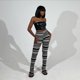 thumbnail image 5 of Leggings de mujer estampados cintura alta cintura elástica fiesta Yoga estribo pantalones de cintura alta patrón Leggings para mujer, 5 of 6