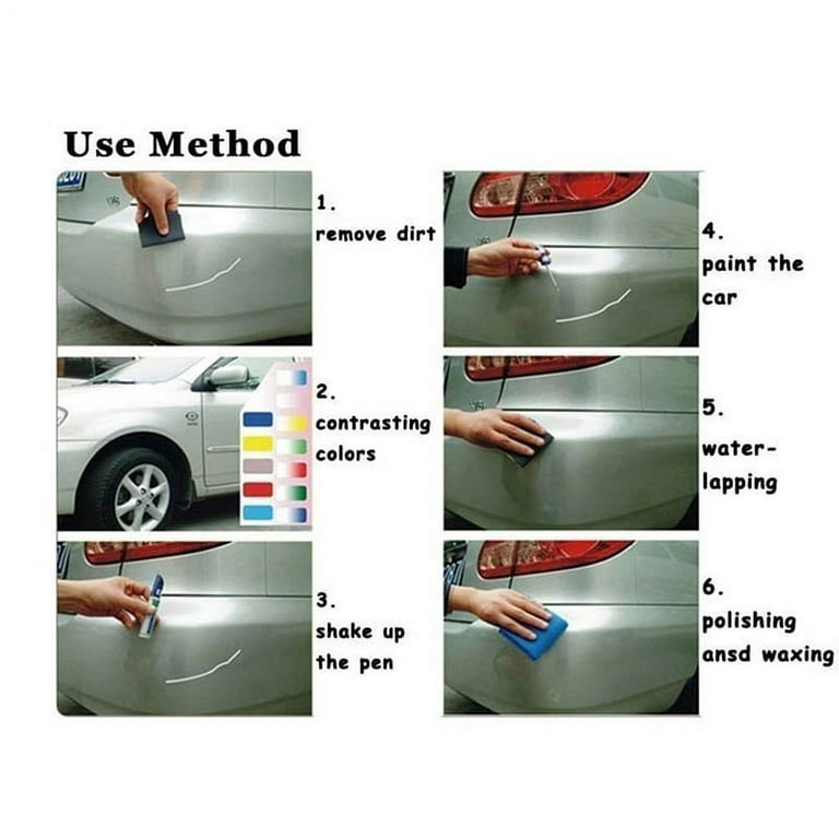 Car Touch-Up Pen Scratch Repair Agent Silver Gray Car Auto Paint Pen Coat  Scratch Clear Repair Remover Applicator Non-Toxic Durable Tool New 
