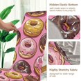 thumbnail image 5 of Yayeee 2 Pack Dining Chair Covers Stretch Parson Chairs Slipcovers Seat Protector, Cute Doughnuts Pattern, 5 of 6
