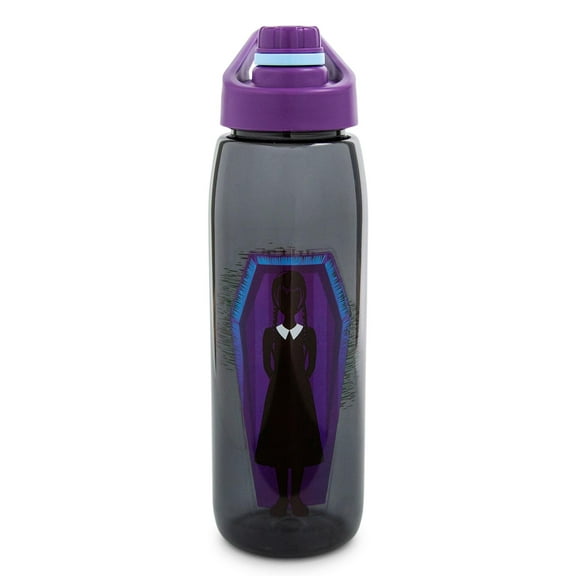 Addams Family "What Would Wednesday Do?" Water Bottle With Screw-Top Lid