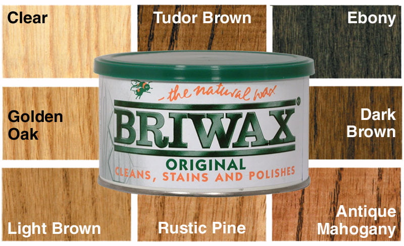 BRIWAX Briwax (Tudor Brown) Furniture Wax Polish, Cleans, Stains, and  Polishes