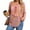 Pink, variant on Women's Long Sleeve Shirts Fashion Floral Print V-Neck Hawaiian Top Summer Loose Breathable Mesh Beach Cover-Ups for Women