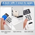 24 Slots Key Box Wall Mount with Code and Key, Key Lock Box with ...
