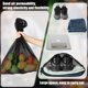 thumbnail image 4 of Bolsa de red con cordón para equipo de pelota, extragrande, para entrenamiento, fútbol, baloncesto, buceo (negra)., 4 of 5