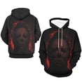 thumbnail image 6 of Michael Myers Hoodies for Men Women 3D Print Pullover Novelty Hooded Sweatshirt Hoodies with Big Pockets 2XL, 6 of 8