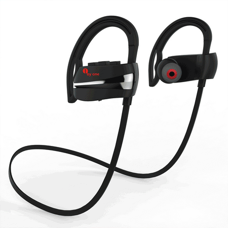1byone Wireless Headphones Bluetooth Headsets with  Mic Noise Cancelling Earbuds IPX7 Waterproof HD Stereo Sweatproof  for Outdoor Sport Running for