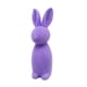 thumbnail image 2 of Conejito de Pascua flocado, decoración de Pascua, figura de conejo flocado para balcón violeta, 2 of 8