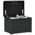 thumbnail image 2 of vidaXL Patio Storage Box with Seat Cushion Anthracite 33 gal PP, 2 of 9