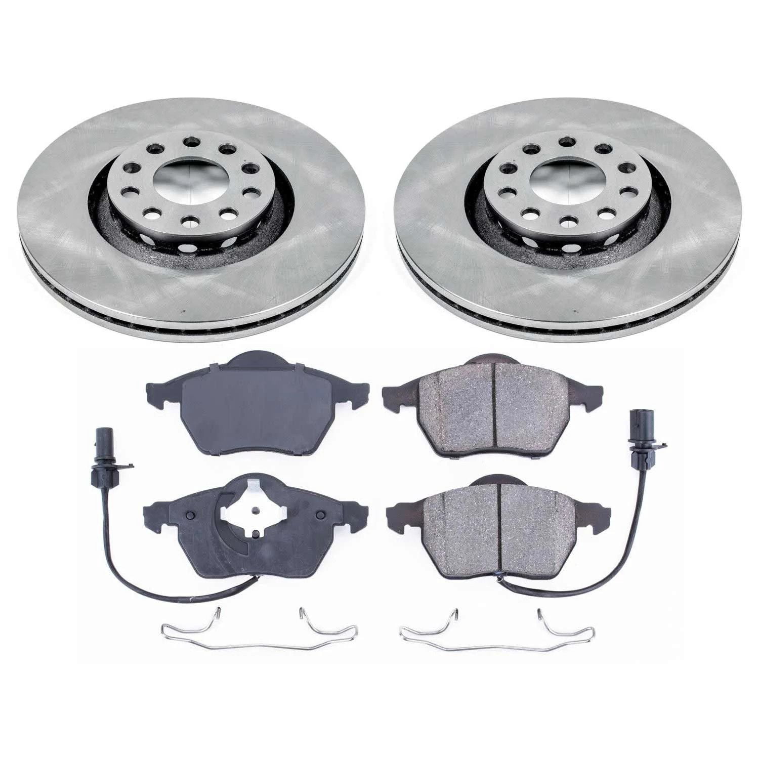 Power Stop Front Stock Replacement Brake Pad and Rotor Kit KOE636