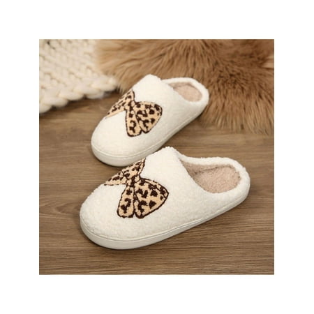 Women Slippers – Fluffy Warm Soft Cozy Winter Non-Slip Plush Slip-On Bedroom House Shoes