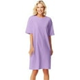 thumbnail image 1 of Hanes 5660 Wear Around Nightshirt, Lavender - One Size, 1 of 5