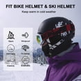 thumbnail image 2 of ROCKBROS Autumn Winter Unisex Cycling Head Cover - 300G Elastic Velvet Fleece Warm Windproof Dustproof Face Mask with High Gloss Reflective Logo, Breathable Respiratory Fabric, Facial Elastic Edging,, 2 of 6