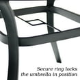 thumbnail image 6 of 5-Peices Outdoor Patio Dining Set Stacking Chairs and Round Glass Table Furniture Set for 4 Person, 6 of 10
