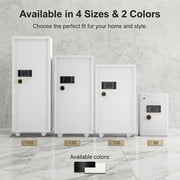 TigerKing 11.5 Cu.ft Extra Large Home Safe, Heavy Duty Digital Security Safe with Touchscreen Keypad, 180lb Solid Steel, 6 Locking Bolts for Home Office, White