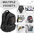 thumbnail image 7 of Bulopur Black Leopard Bow Kids Backpack for Girls, Stylish School Bag Lightweight Multi-Pocket Book Bag 17 Inch for School, 7 of 7