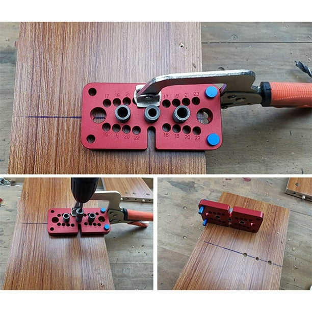 Dowel Jig Kit with Auxiliary Tools Punch Locator 8 10 15mm Self