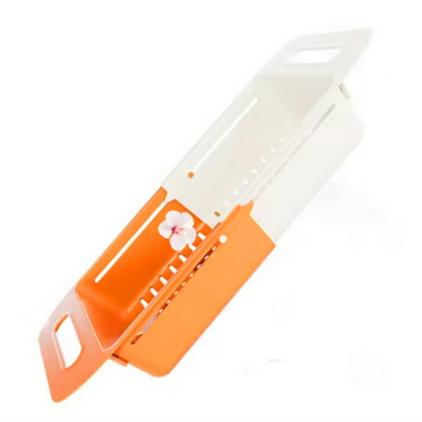 Escurridor Telescópico de Plástico para Lavar Verduras y Frutas, Escurridor de Platos, Colador para B