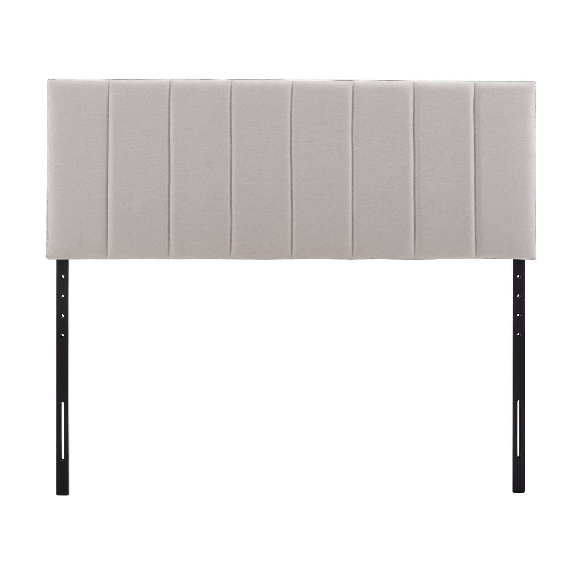 Modern Sleep Sabine Tufted Upholstered Headboard, Beige and Queen