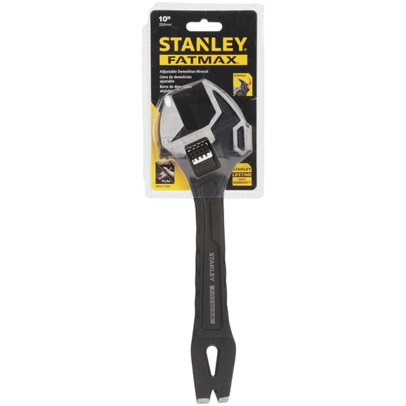Stanley FatMax FMHT75081 10" Black/Gray Adjustable Demo Wrench
