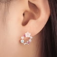 thumbnail image 3 of Pendientes de aleación Qarigey Con lazo dulce para mujer, 3 of 6