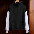 thumbnail image 5 of YunPes Boys Girls Solid Color Half Zip Sweatshirt Thumbhole Sweatshirt Winter Clothes for Teen Girls, 5 of 5