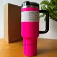 thumbnail image 4 of 2025 alça tampa de palha aço inoxidável 30oz/40oz caneca de carro isolada a vácuo parede dupla térmica copo de viagem gelado, 4 of 5