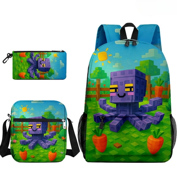 Grow A Garden Backpack Shoulder Bag Pencil Case 3PCS Set Grow A Garden Casual Daypacks