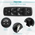 thumbnail image 6 of Unique Bargains 1Pcs Front Left Driver Side Master Power Window Switch for Dodge Journey 2009-2016 4602632AC 4602632AD Black, 6 of 7