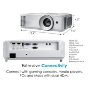 Optoma Bright 1080p Projection, White
