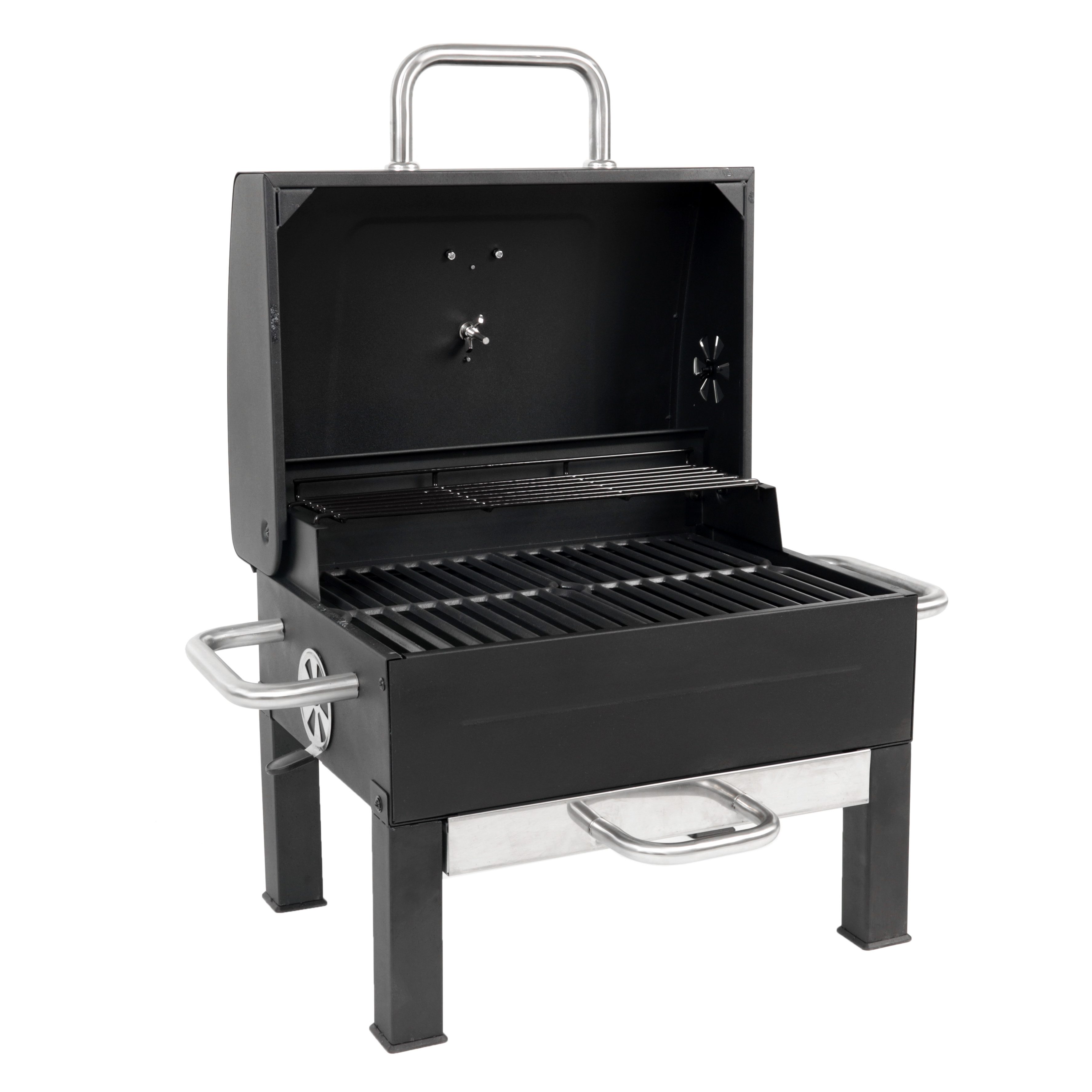 Expert Grill Premium Portable Charcoal Grill, Black and Stainless Steel - image 10 of 18