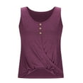thumbnail image 5 of Tank Tops for Women Plus Size Under $5 Breathable On Sale Solid Color Round-Neck Sleeveless Casual Blouses Tank, 5 of 6