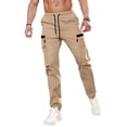 thumbnail image 6 of Mohiass Cargo Pants for Men Hiking Casual Outdoor Baggy Pants Lightweight Elastic Waist Relaxed Fit Joggers Trousers with Pockets Beige S, 6 of 6