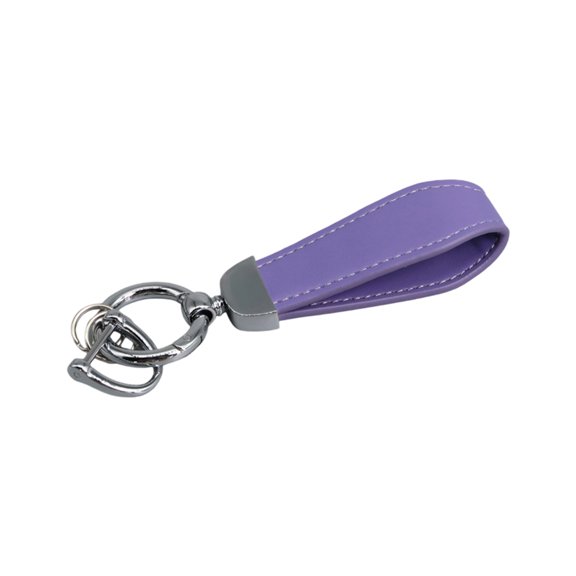 Soft1eatherKeyring with Reinforced Stitching Portable Unisex Keychain Ideal for Commuting Business Meetings Gifts