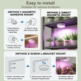 thumbnail image 6 of Grow Light for Indoor Plants, Rechargeable Grow Lights for Indoor Plant Full Spectrum, Wireless Plant Growth Lights for Indoor with Timer & Remote, Stepless Dimming, 6 of 8