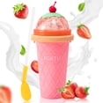 thumbnail image 1 of Taza para granizados, taza mágica congelada rápida, tazas para batidos con tapas y pajitas, taza para hacer granizados de doble capa, taza de hielo portátil para apretar, regalos de Navidad para famil, 1 of 5